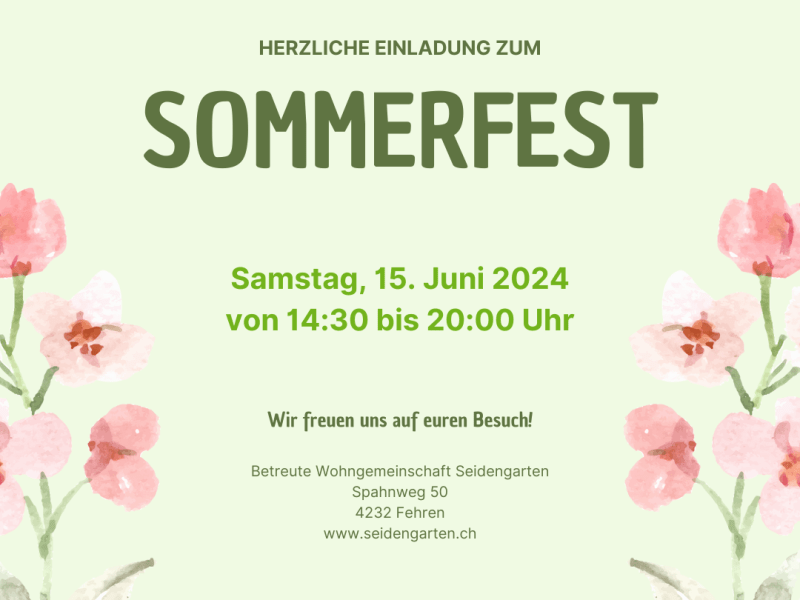 Sommerfest im Seidengarten
