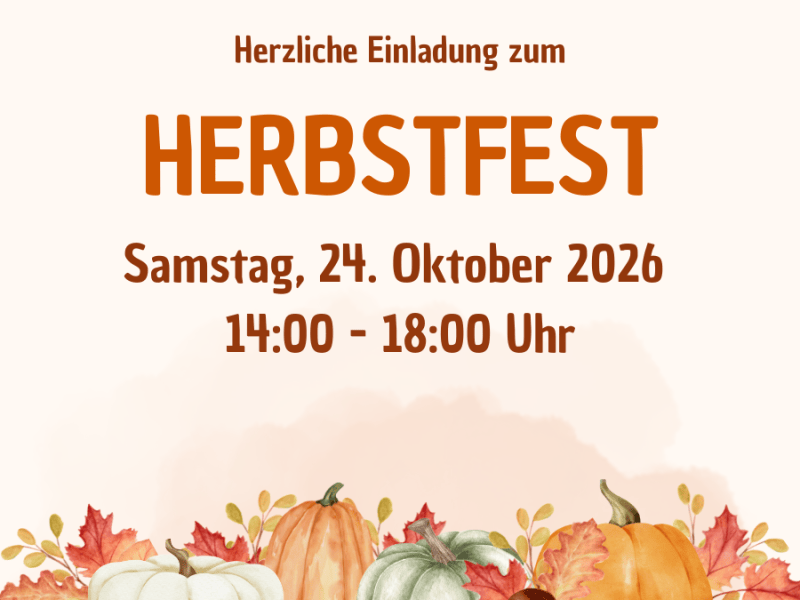 Einladung zum Herbstfest&nbsp;2026