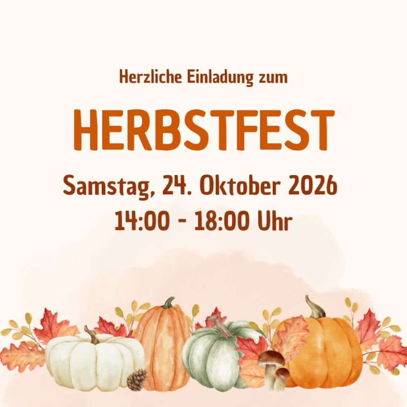 Einladung zum Herbstfest&nbsp;2026